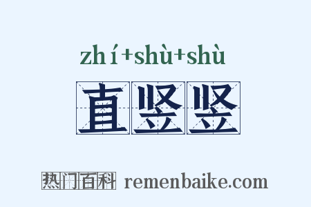 直竖竖是什么意思的图片